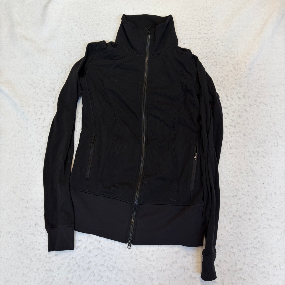 Lululemon Define Jacket Womens 4 Black Full Zip Activewear Luon